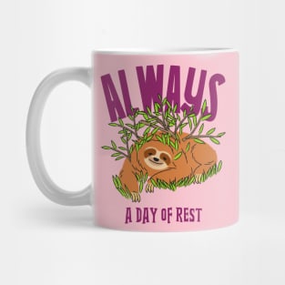 Rest Day Day Off Sloth Mug